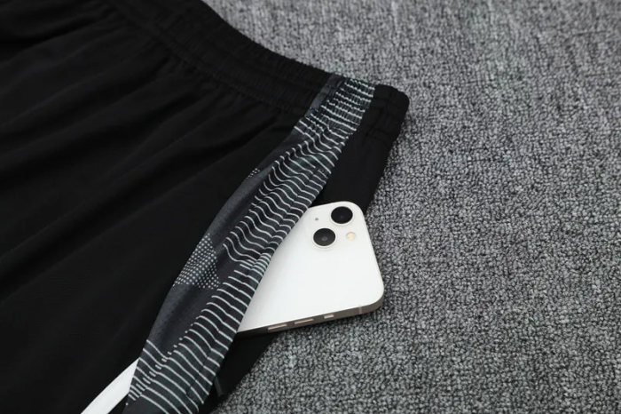 2025 AD White Black Tank Top And Shorts Suit