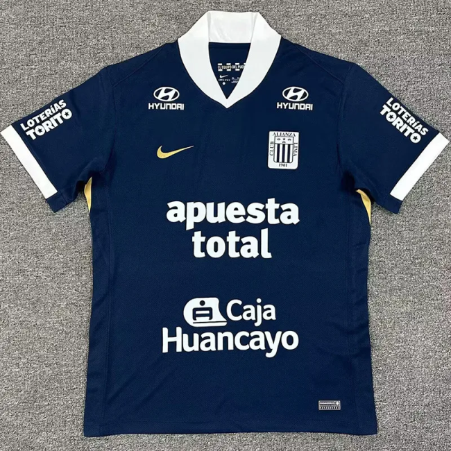 25-26 Alianza Lima Away Fans Soccer Jersey 1:1 Thai Quality