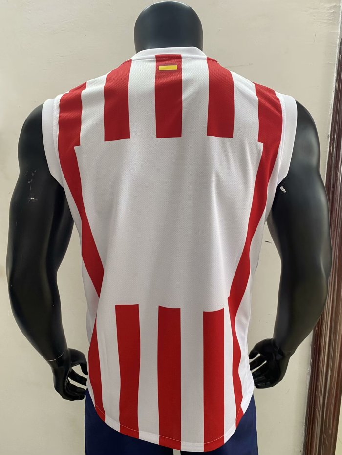25-26 Atlético Madrid Home Fans Soccer Jersey 无袖