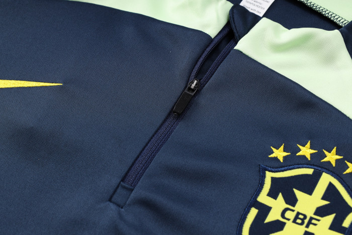 23-24 Brazil High Quality Half Pull Tracksuit