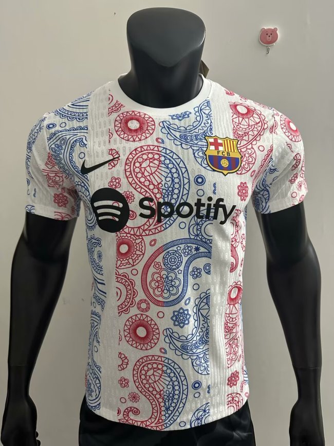 25-26 Barcelona White Special Edition Player Version Training Shirts