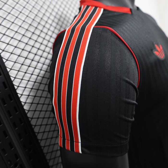 25-26 Manchester United Black Casual Special Edition Player Version Soccer Jersey*带白边