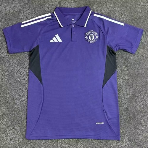 25-26 Manchester United Purple Polo Short Sleeve