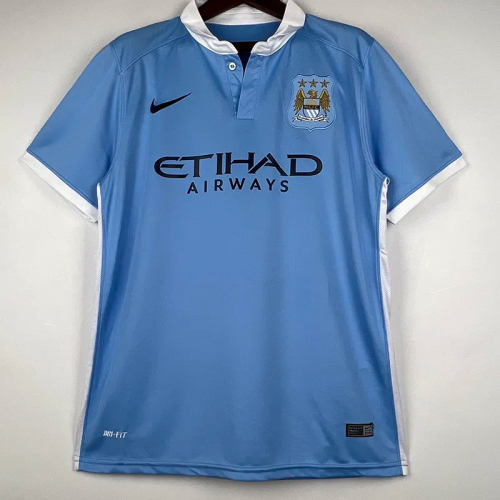 2015-2016 Manchester City Home Retro Soccer Jersey