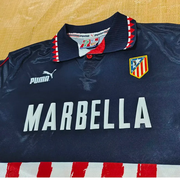 1997-1998 Atlético Madrid Away Retro Soccer Jersey