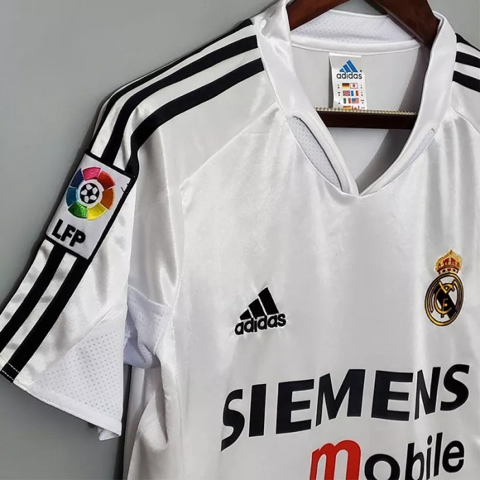 2004-2005 Real Madrid Home Retro Soccer Jersey