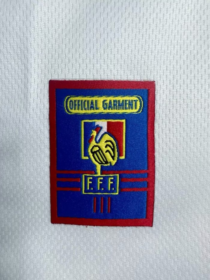 1998 France Away Retro Long Sleeves Soccer Jersey