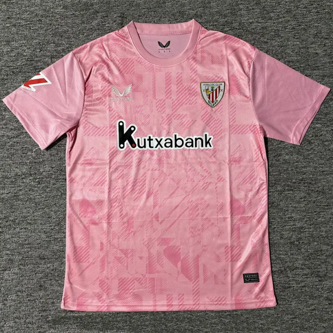 25-26 Bilbao Pink Goalkeeper Fans Soccer Jersey