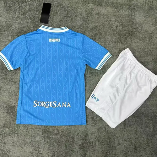 25-26 Napoli Homer Kids Soccer Jersey 1:1 Thai Quality