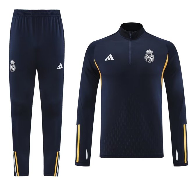 23-24 Real Madrid High Quality Half Pull Tracksuit