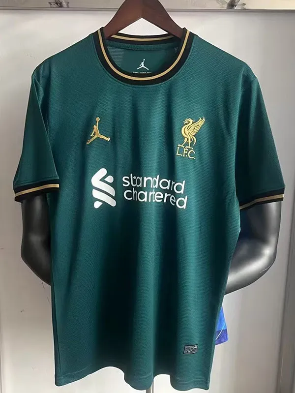 25-26 Liverpool Jordan Green Special Edition Training shirts