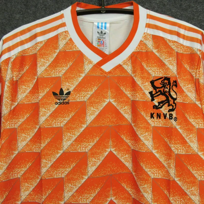 1988  NetherIands Home Retro Soccer Jersey