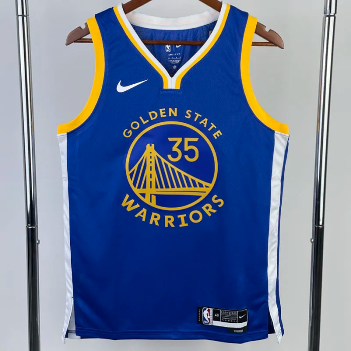 22-23 WARRIORS DURANT #35 Blue Top Quality Hot Pressing NBA Jersey