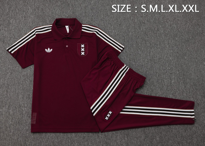 25-26 Ajax High Quality Polo Tracksuit