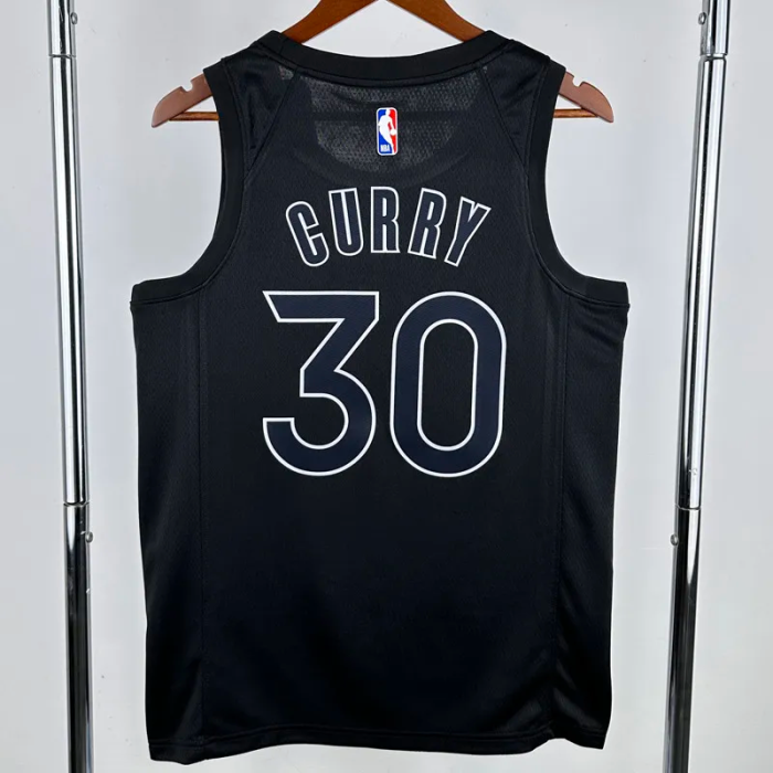 WARRIORS CURRY #30 Black Glory Edition Top Quality Hot Pressing NBA Jersey