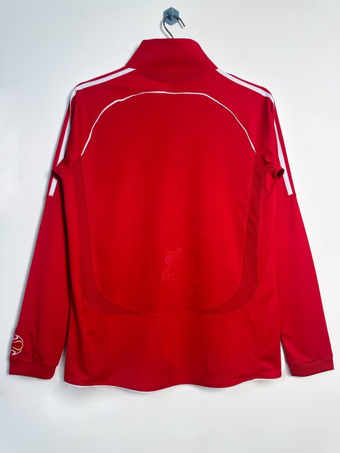 2006-2008 Liverpool Home Long Sleeve Retro Soccer Jersey