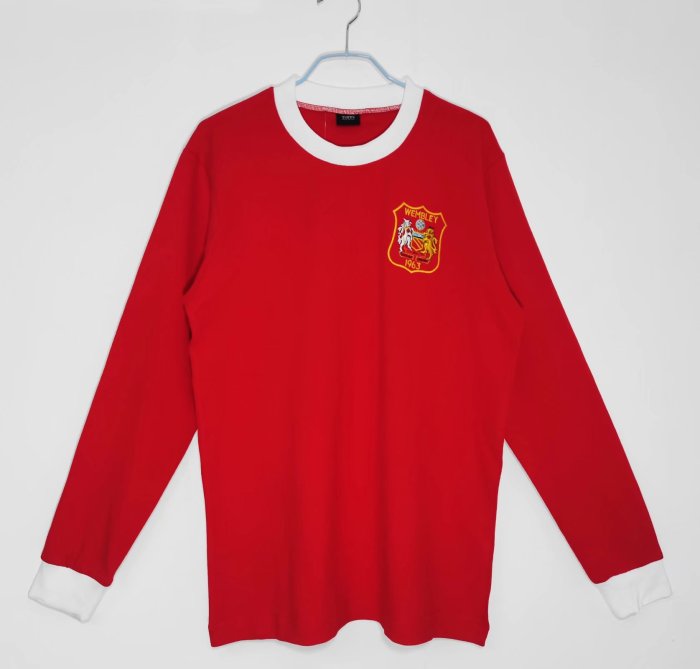 1963 Manchester United Home Long Sleeve Retro Soccer Jersey