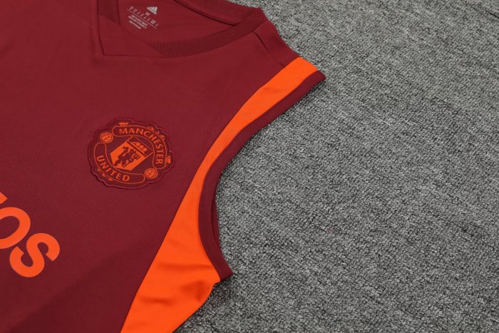 23-24 Manchester United High quality Tank Top And Shorts Suit