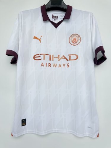 23-24 Manchester City Away Fans Soccer Jersey