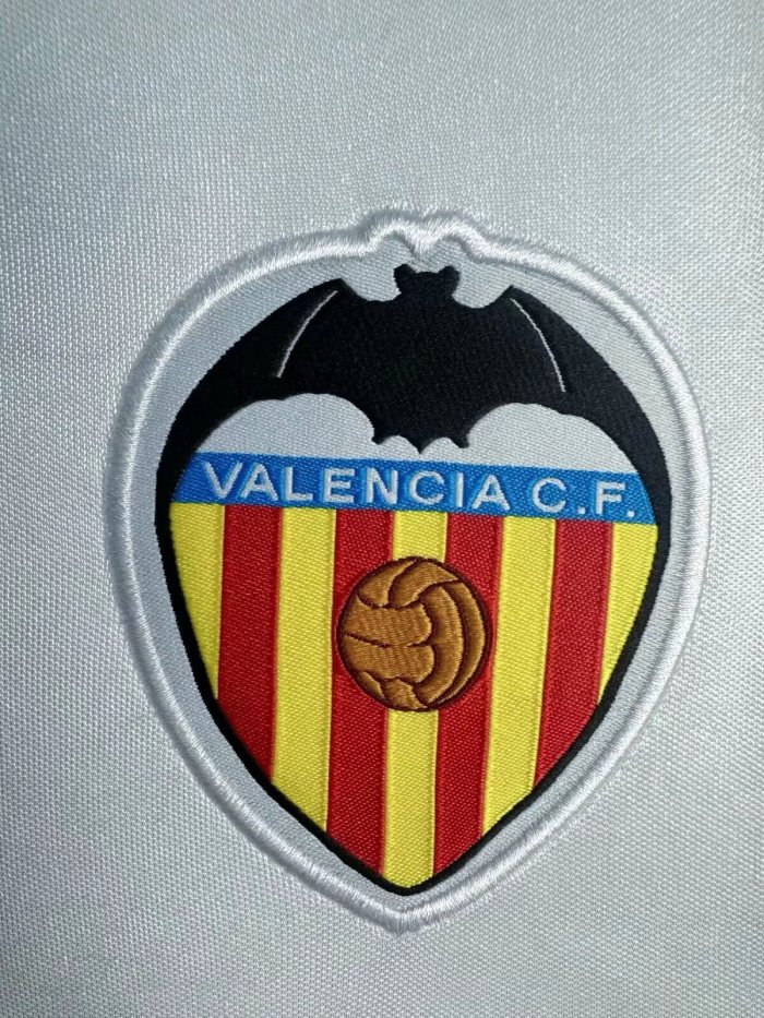 2000-01 Valencia Home Retro Soccer Jersey