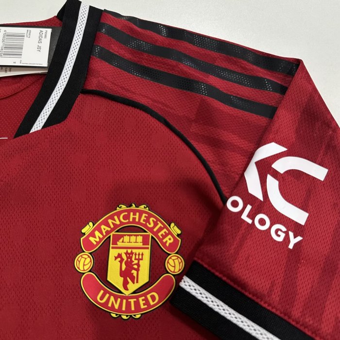 25-26 Manchester United Home Player Version Soccer Jersey