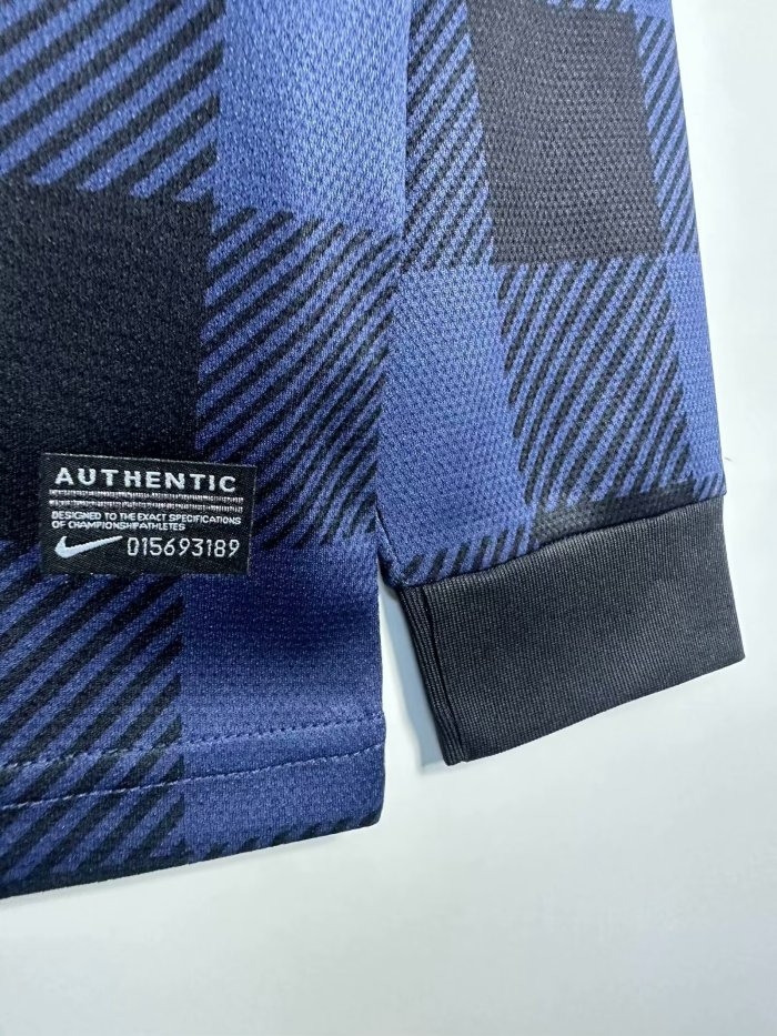 2013-2014 Manchester United Away Long sleeves Retro Soccer Jersey