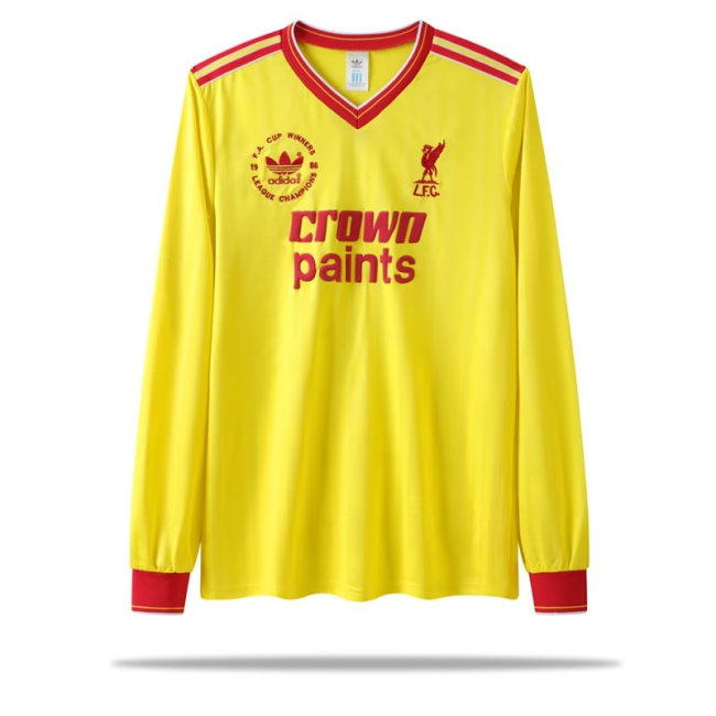 1986 Liverpool Third Long sleeves Retro Soccer Jersey