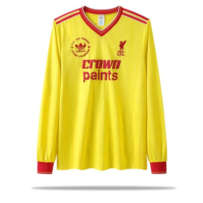 1986 Liverpool Third Long sleeves Retro Soccer Jersey