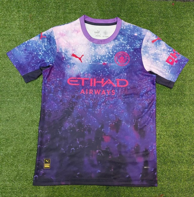 25-26 Manchester City Purple Concept Edition Fans Soccer Jersey