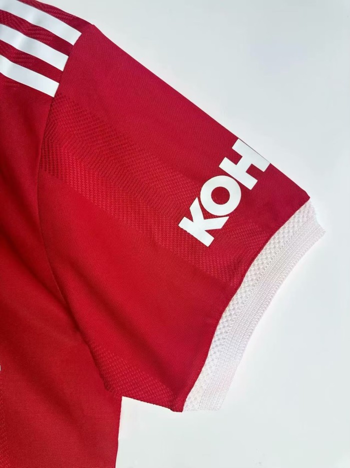 2021-2022 Manchester United Home Player Version Retro Soccer Jersey