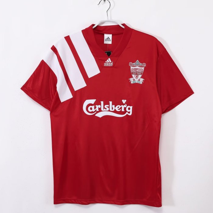 1992-1993 LIV Home Retro Soccer Jersey
