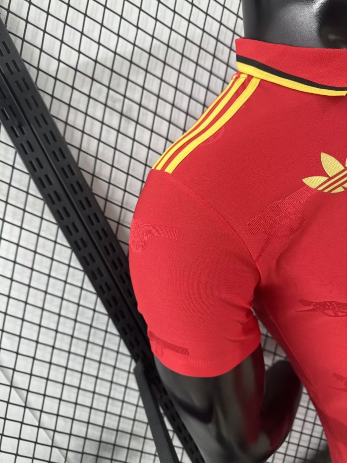 25-26 Arsenal Red Special Edition Player Version Soccer Jersey 三叶草标