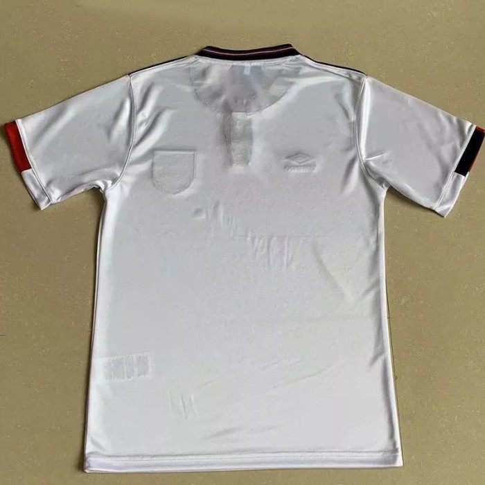 1989 England Home Retro Soccer Jersey
