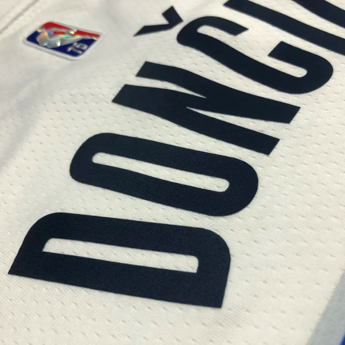 21-22 Dallas DONCIC #77 White 75th Anniversary Top Quality Hot Pressing NBA Jersey