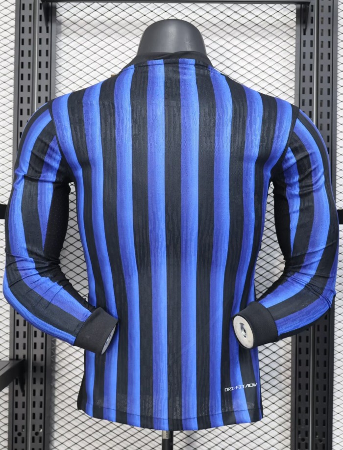 25-26 Inter Milan Home Long sleeves Player Version Soccer Jersey
