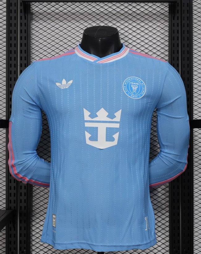 25-26 Inter Miami Third Long Sleeve Player Version Soccer Jersey (长袖球员)