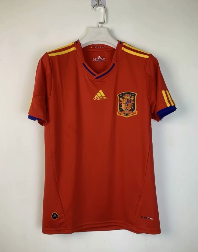 2010 Spain Home Retro Soccer Jersey