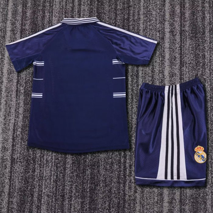 1998-1999 Real Madrid Away Retro Kids Soccer Jersey