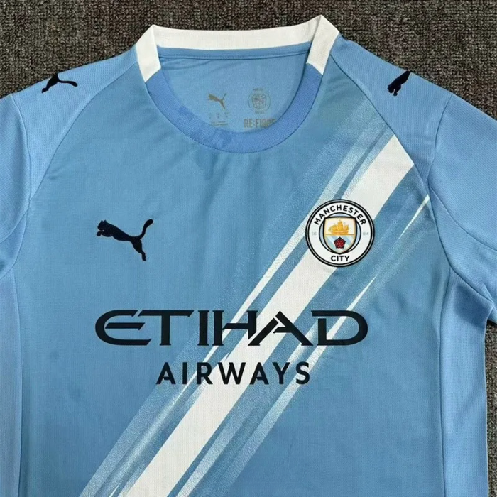 25-26 Manchester City Home Fans Soccer Jersey