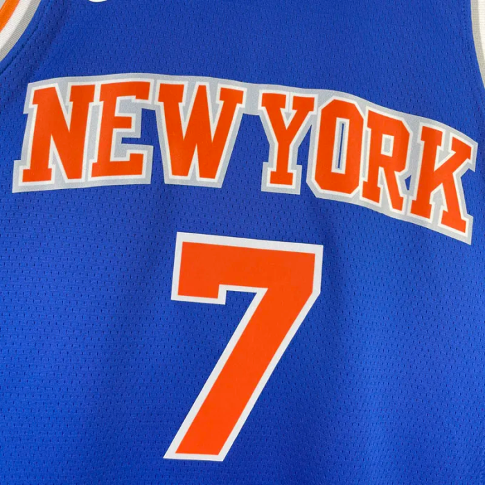 22-23 KNICKS ANTHONY #7 Blue Top Quality Hot Pressing NBA Jersey