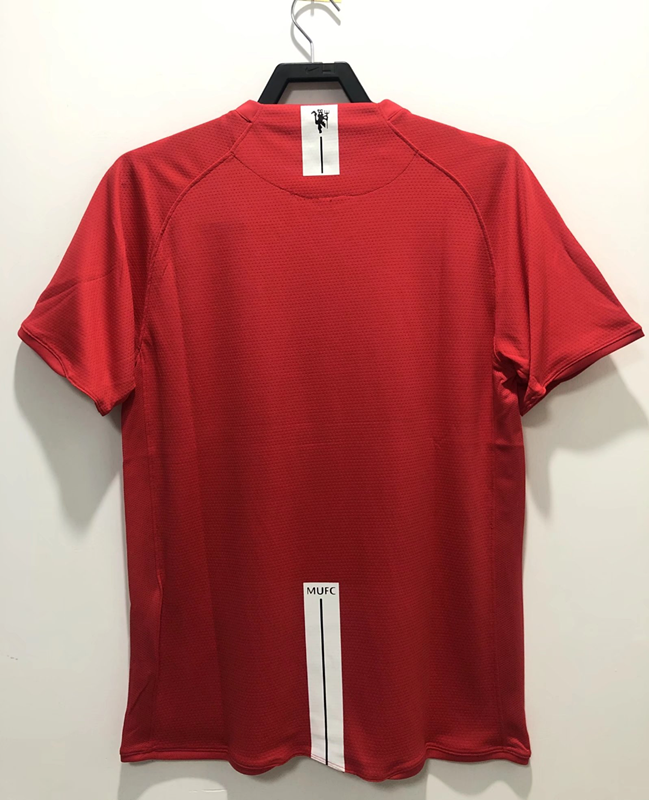 RONALDO 7 #2007-2008 Manchester United Home League Edition Retro Soccer Jersey(联赛版 带双臂章)