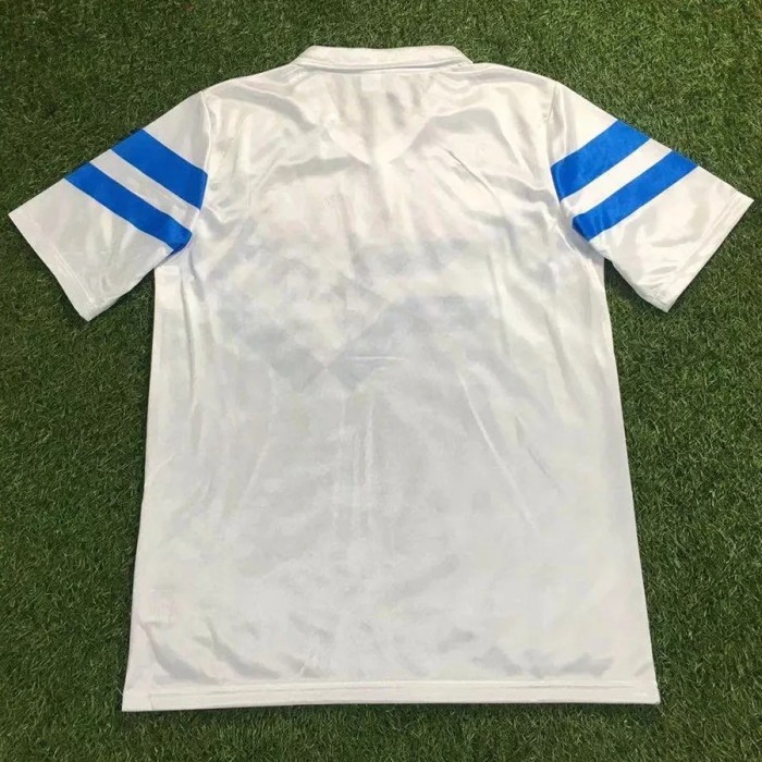 1988-1989 Napoli Away White Retro Soccer Jersey