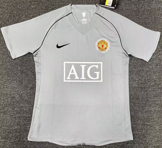 2007-2008 Manchester United Goalkeeper Retro Soccer Jersey