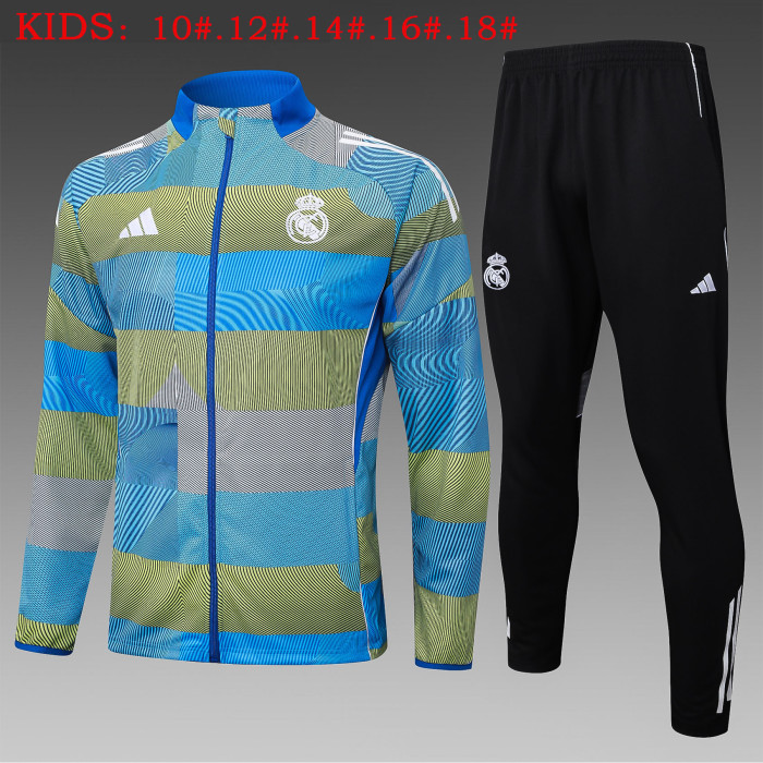 25-26 Real Madrid High Quality Kids Jacket Tracksuit