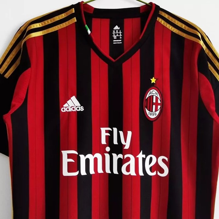 2013-2014 AC Milan Home Retro Soccer Jersey