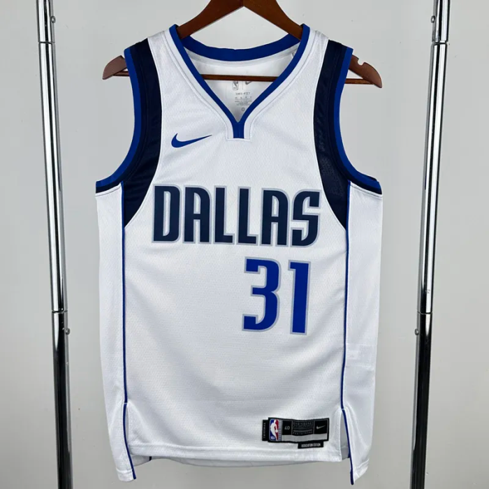 22-23 Dallas Mavericks THOMPSON #31 White Home Top Quality Hot Pressing NBA Jersey