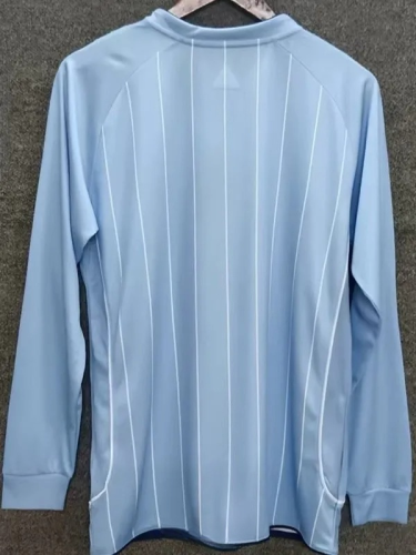 2007-2008 Manchester City Home Long Sleeve Retro Soccer Jersey (长袖)
