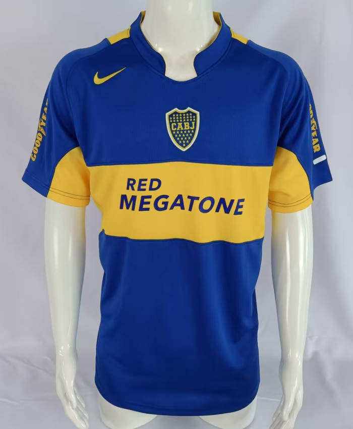2005-2006 Boca Juniors Home Retro Soccer Jersey