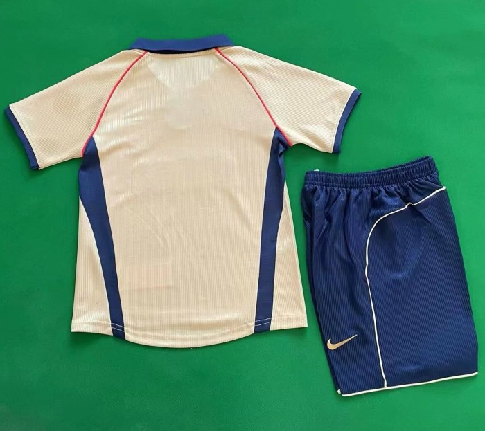 2001-2002 Arsenal Away Retro Kids Soccer Jersey