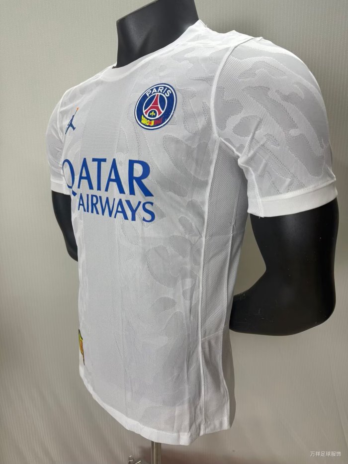 25-26 Paris Saint-Germain White Special Edition Player Version Soccer Jersey 1:1 Thai Quality*七龙珠